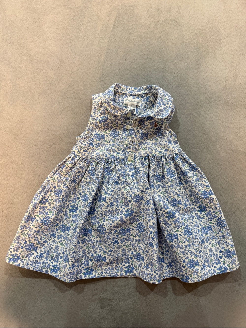 Ralph Lauren Floral Slub Cotton Shirtdress